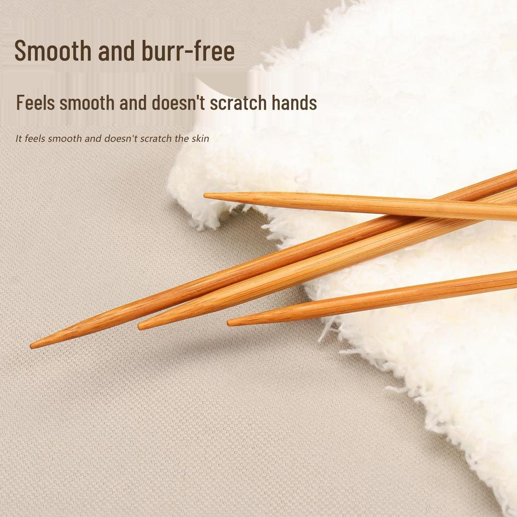 Zestaw bambusowych drutów do robienia na drutach: Pełny zestaw do szalików, swetrów i nie tylko