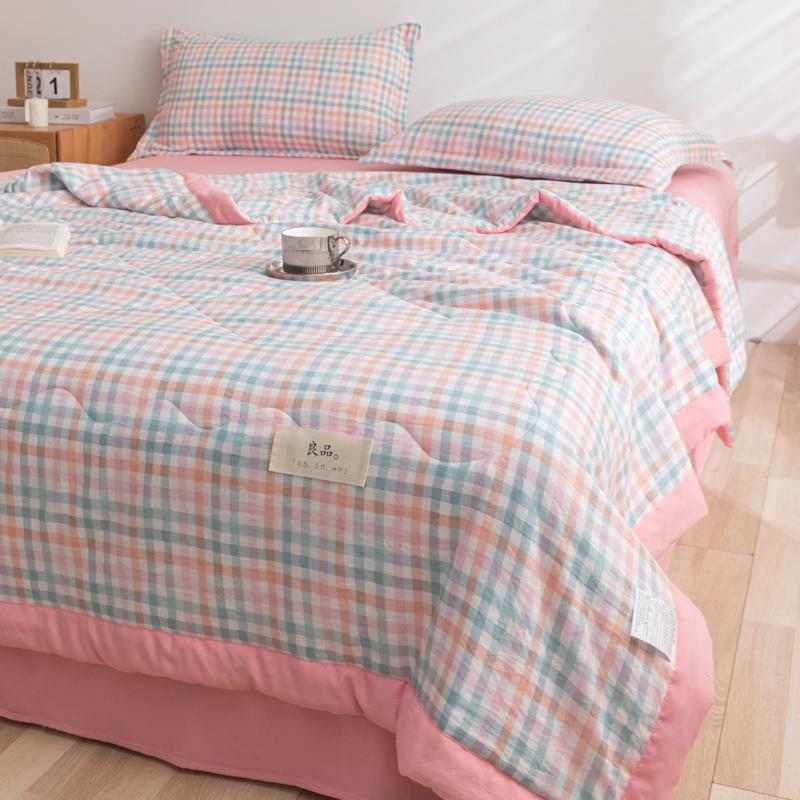 2024 High quality Japanese spring and summer air conditioning quilt single summer quilt summer cooler quilt multicolor