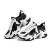 Skechers Stamina V3 Mecha Shoes Third Generation Synthetic Leather Comfortable Versatile Low-Top Dad Shoes Women sneakers White Black Green 896151-WGR
