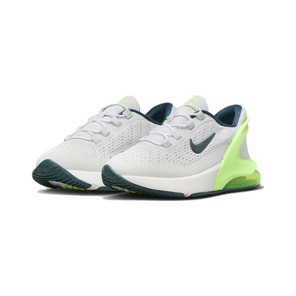 Nike Air Max 270 Comfortable Versatile Cushioning Low-Top Kids Running Shoes Kids running shoes White Green DV1969-006
