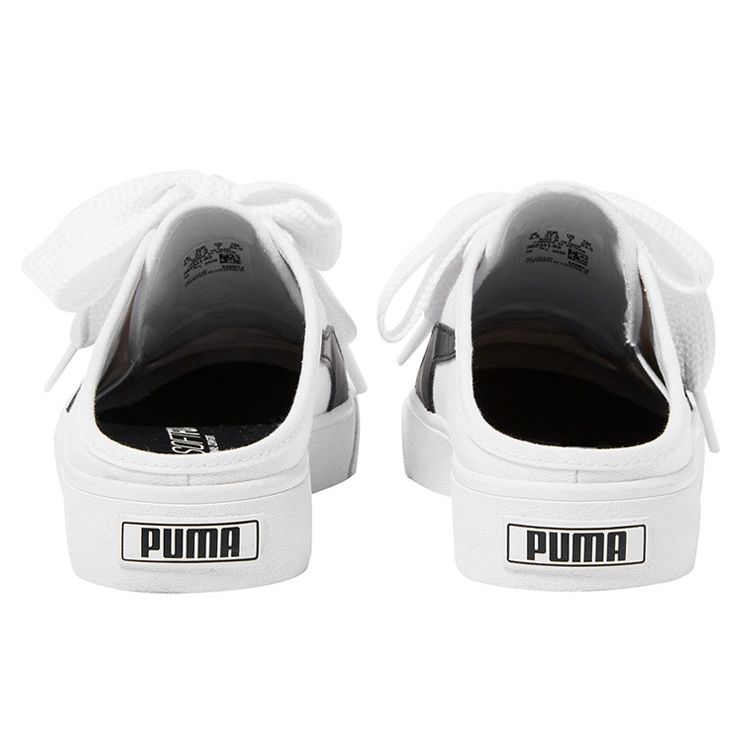 Puma Bari Mule Ribbon Women's White Black 382331-03
