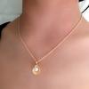 Imitation Pearl Shell Pendant Necklace Women's Ocean Series Style Elegant Short Clavicle Chain Necklace