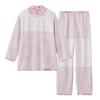 WARM PLUS Back Long Sleeve Soft Soft L Warmer, Pants, Quilted/Heat-Generating Quilted, Purple_TG4045