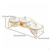 Snack Serving Tray Set Removable Compartments Divided with Lid Detachable Bowls