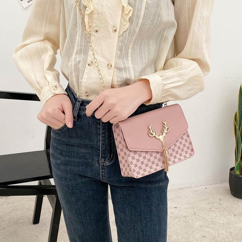 Bags Fashion small bags New deer fringed hardware messenger bags Personalized shoulder bags
