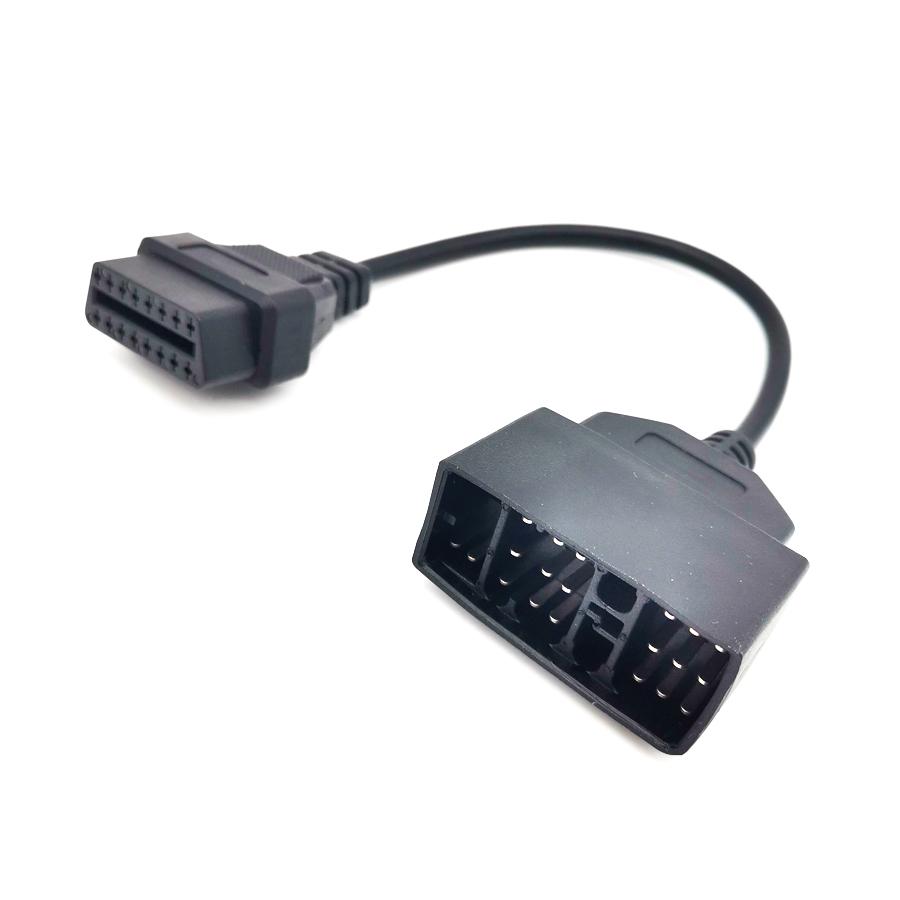 For TOYOTA 22pin to 16pin Female Obd2 Cable OBD1 to OBD2 Connect Cable Adapter Cable.