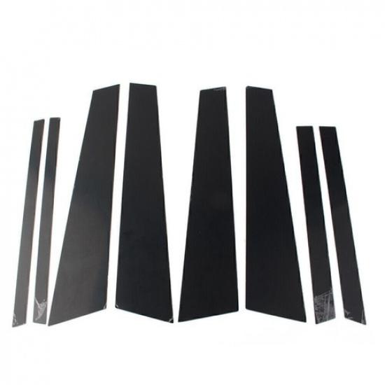 8pcs Glossy Black Set Pillar Posts Door Window Trim For BMW X3 F25 2011-2017