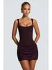 2025 European and American Spaghetti Strap Sexy Sleeveless Tie-Back Short Dress