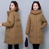 Mid-Length Hooded Women's Winter Down Jacket - Thickened, Slimming, High-End White Duck Down Outerwear
