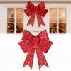 Vorgeleuchteter Weihnachts-Schleife Außen-LED-Schleife Feiertags-Garten-Schleife