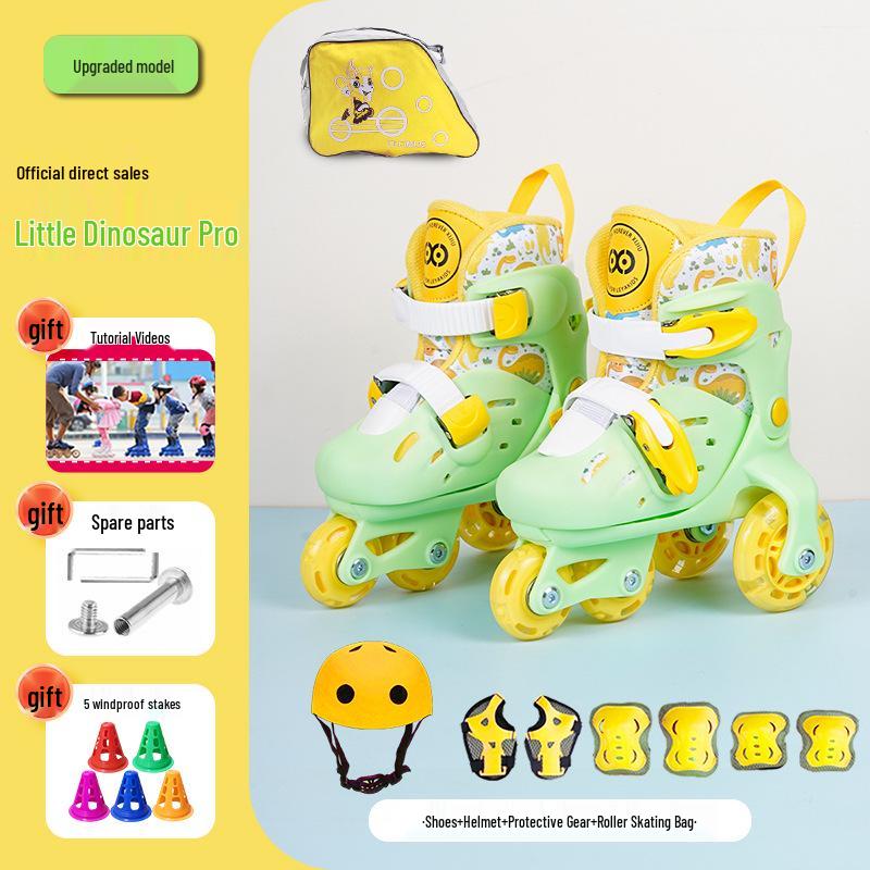 Nastavitelné blikající kolečkové brusle pro děti