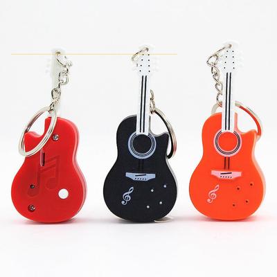 Creative LED Guitar Light & Sound Keychain Pendant - Couple Accessory