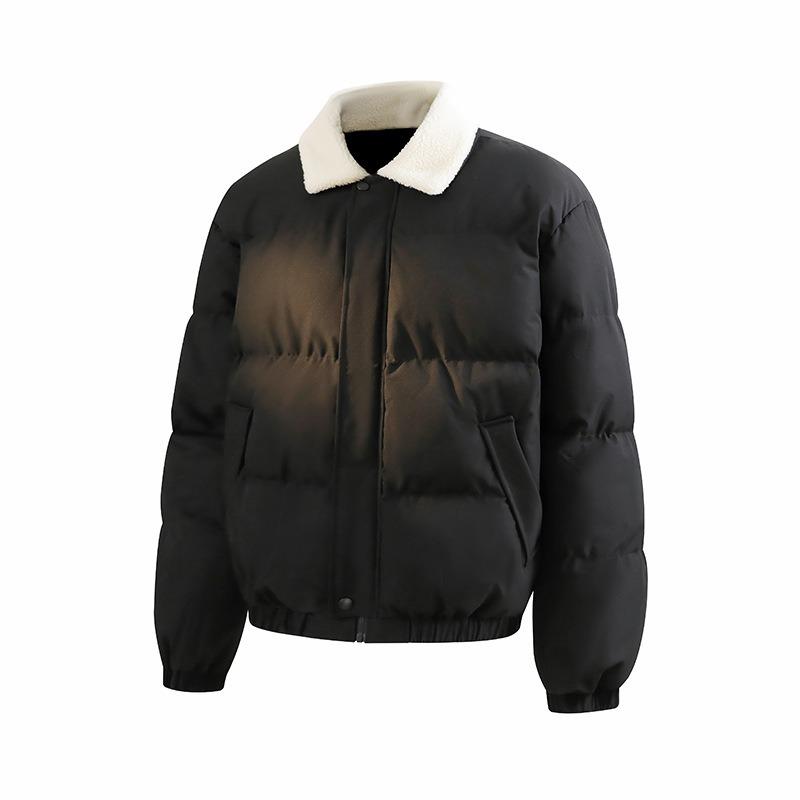 Imitation Lamb Wool Lapel Collar Cotton-padded Clothes for Men and Women's National Tide Brand Winter Leisure Loose Trend New Cotton Jacket