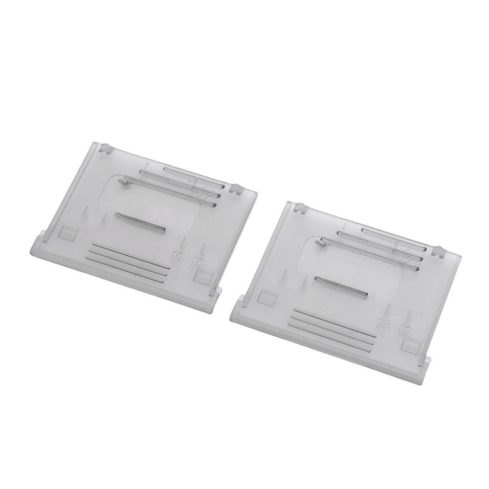 2PCS Transparent Bobbin Cover Plate Slide Plate Plastic Bobbin Cover Plate  Sewing Machine