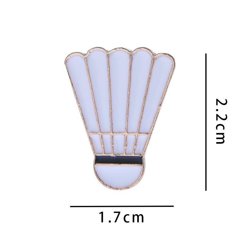 1Pc Cartoon Basketball Football Badminton Metal Badge Student Backpack Hat Denim Coat DIY Deco Lapel Pins Boy Couple Brooch