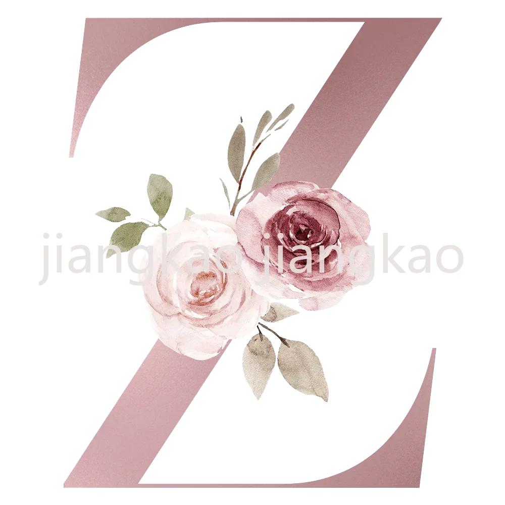 Personalized Mug Floral Initial Name Cup Custom Name Tea Coffee Hot Chocolate Mugs Bride Bridesmaid Mothers Day Gifts for Her