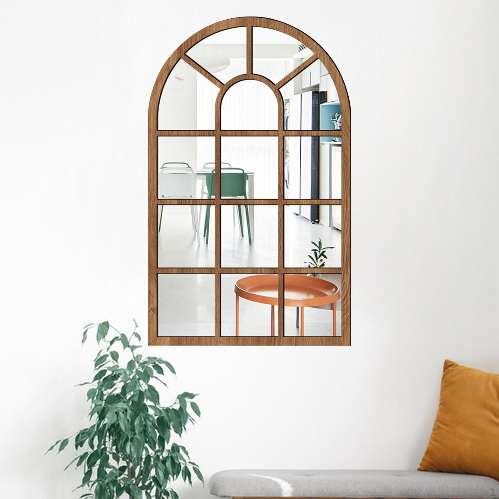 

Arch Wall Mirror for Home Decoration коричневый