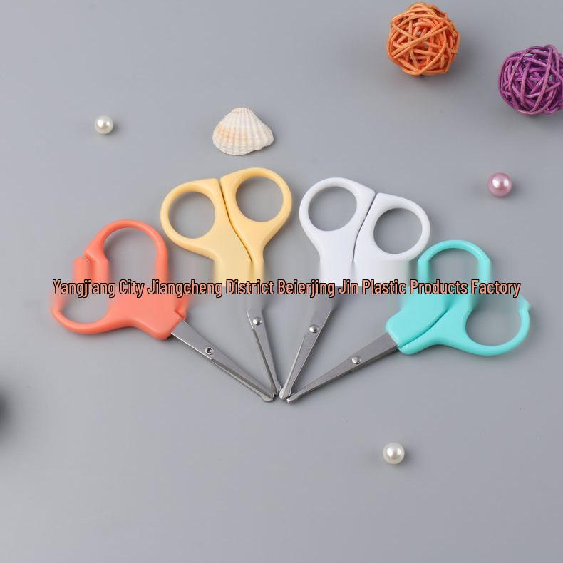 Round-Head Child Safety Craft Scissors with Plastic Handle