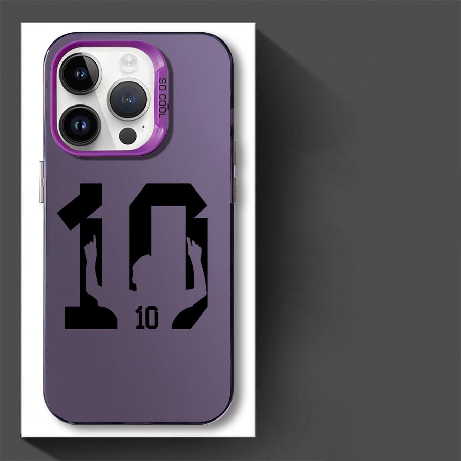 Cartoon Football Number 7 10 Phone Cover Case for iPhone 17 Pro Max 16 11 14 Plus Air 15 12 Pro 13