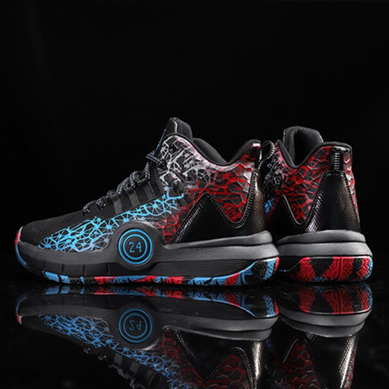 

Мужские баскетбольные кроссовки с высоким верхом, новые, для подростков, мужская повседневная обувь, спортивная обувь, беговые сетчатые тренировочные кроссовки 38