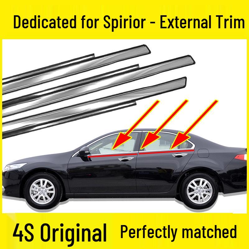 09-14 Spirior Car Window Trim: Outer Door Waterproof & Decorative Sealing Strip.