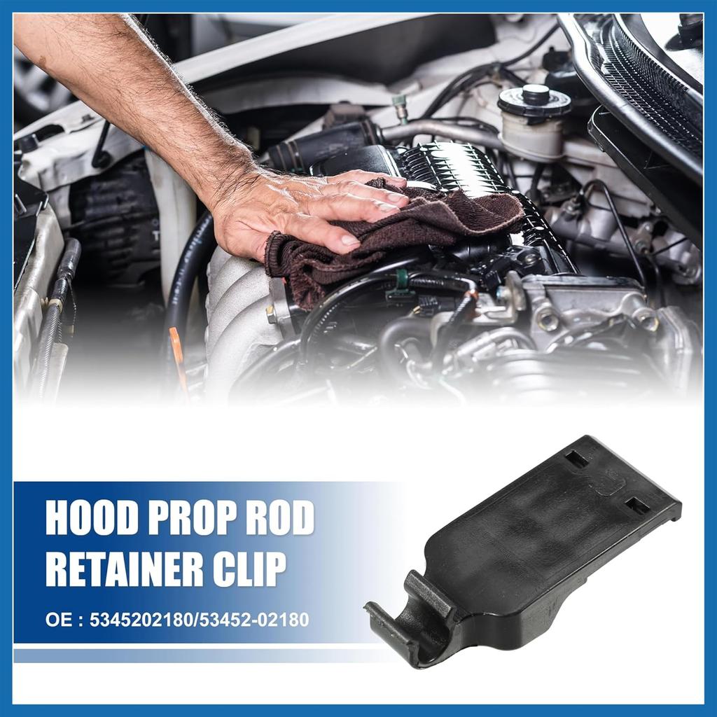Hood Prop Rod Holder Hood Clips Hood Rod Clip Fit for Toyota Corolla 2015-2018 No.5345202180/53452-02180 - Pack of 1 Item Replacement