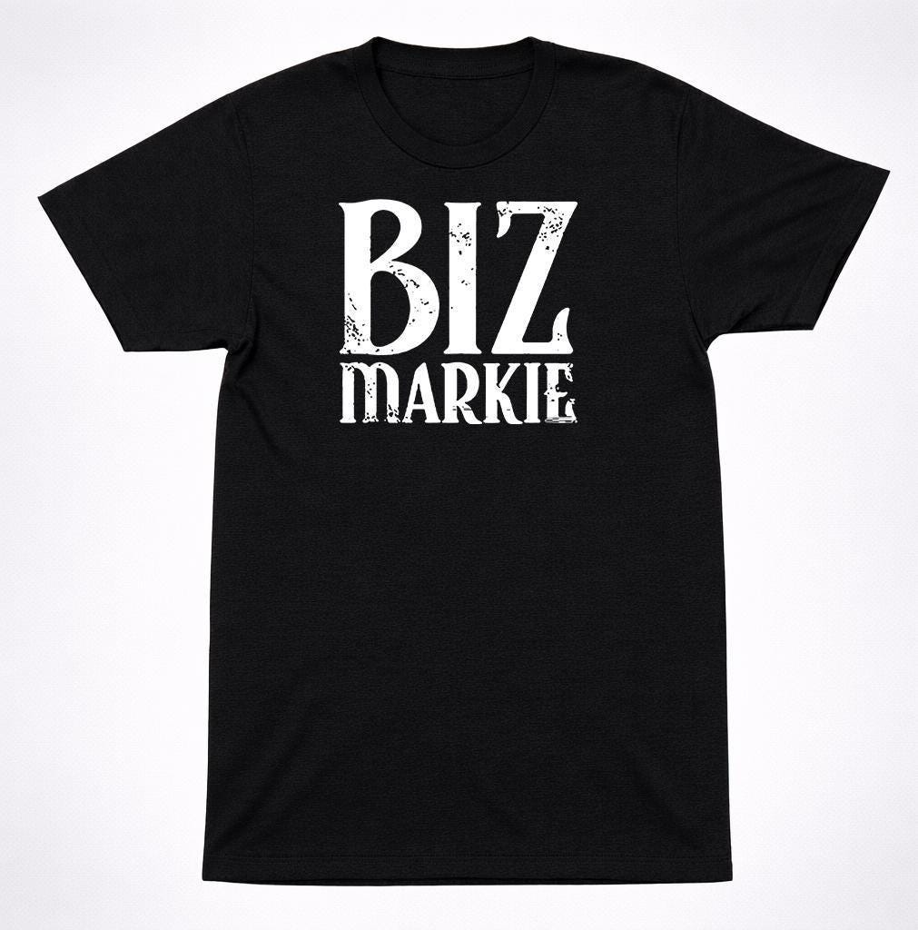 Biz Markie Distressed Logo Shirt Classic Hip Hop Rap Legend Graphic Shirt