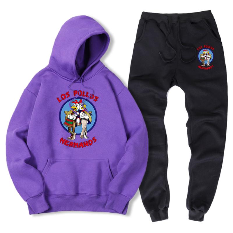 Los Pollos Hermanos Chicken Brothers Herren Damen Unisex Sets Casual Hoodies Sportanzüge Übergroße Sweatshirts Trainingsanzüge Mantel