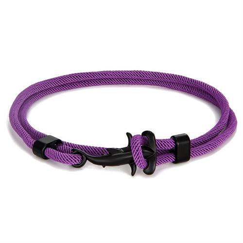 Small Fresh Black Small Hammerhead Shark Bracelet Milan Rope Multi-Turn Adjustable Hand Rope Worker
