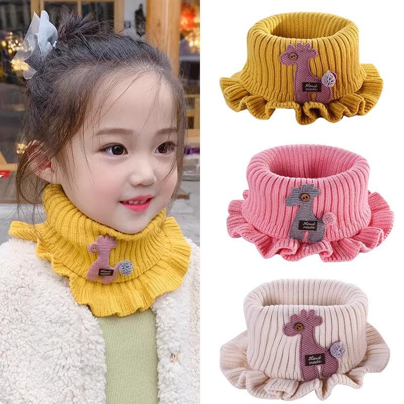 Autumn & Winter Knitted Baby Scarf - Cute Boys & Girls Neck Warmer, Thickened for Cold Weather