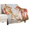 Decken mit Toile de Jouy-Print im Used-Look Dekorative Sofas Flanell Strand Flanellstoff Decken