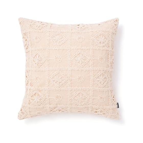 Francfranc Square Lace Cushion Cover 45cm x 45cm Ivory (071)