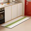 Kitchen Floor Mat Non-slip Carpet Oil-proof Waterproof PVC Leather Washable Kitchen Rug Fashion Minimalism Foot Mats