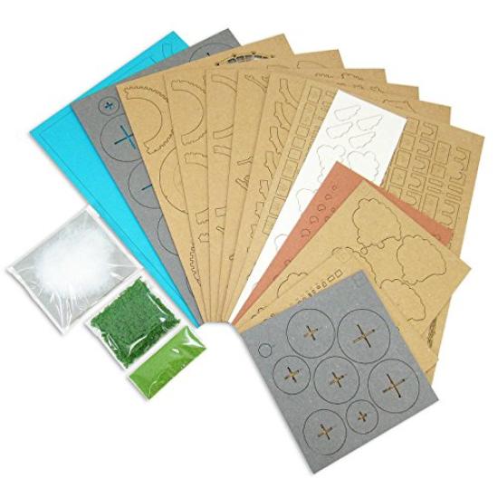 Sankei Seria Studio Ghibli Laputa: Castelul din Cer Laputa Castelul la Scară Redusă MK07-33 Artizanat din Hârtie