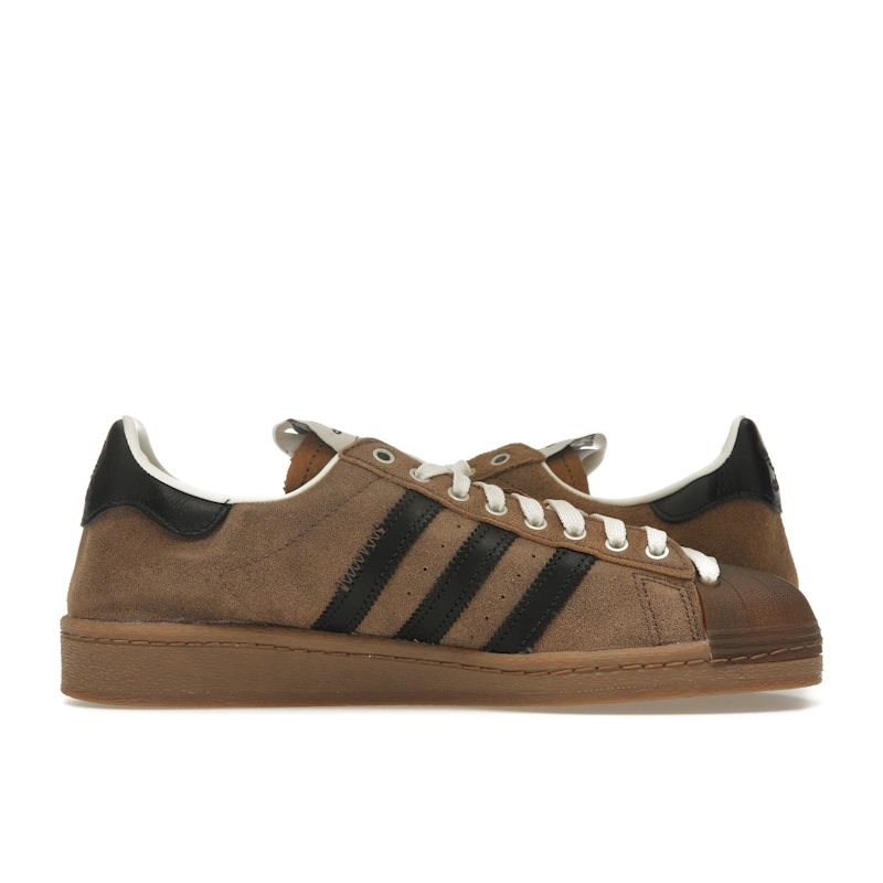 Adidas Song for the Mute X Superstar 82 Crown Core Black Men Sneakers Brown Supplier-Color Cream-White JR8043