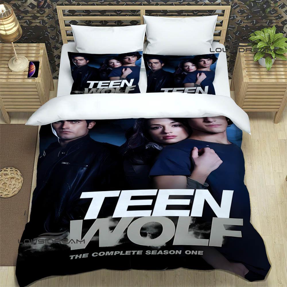Teen Wolf Tištěné povlečení vynikající sada ložního prádla povlak na přikrývku sada přikrývky povlak na polštář sada povlečení luxusní narozeninový dárek