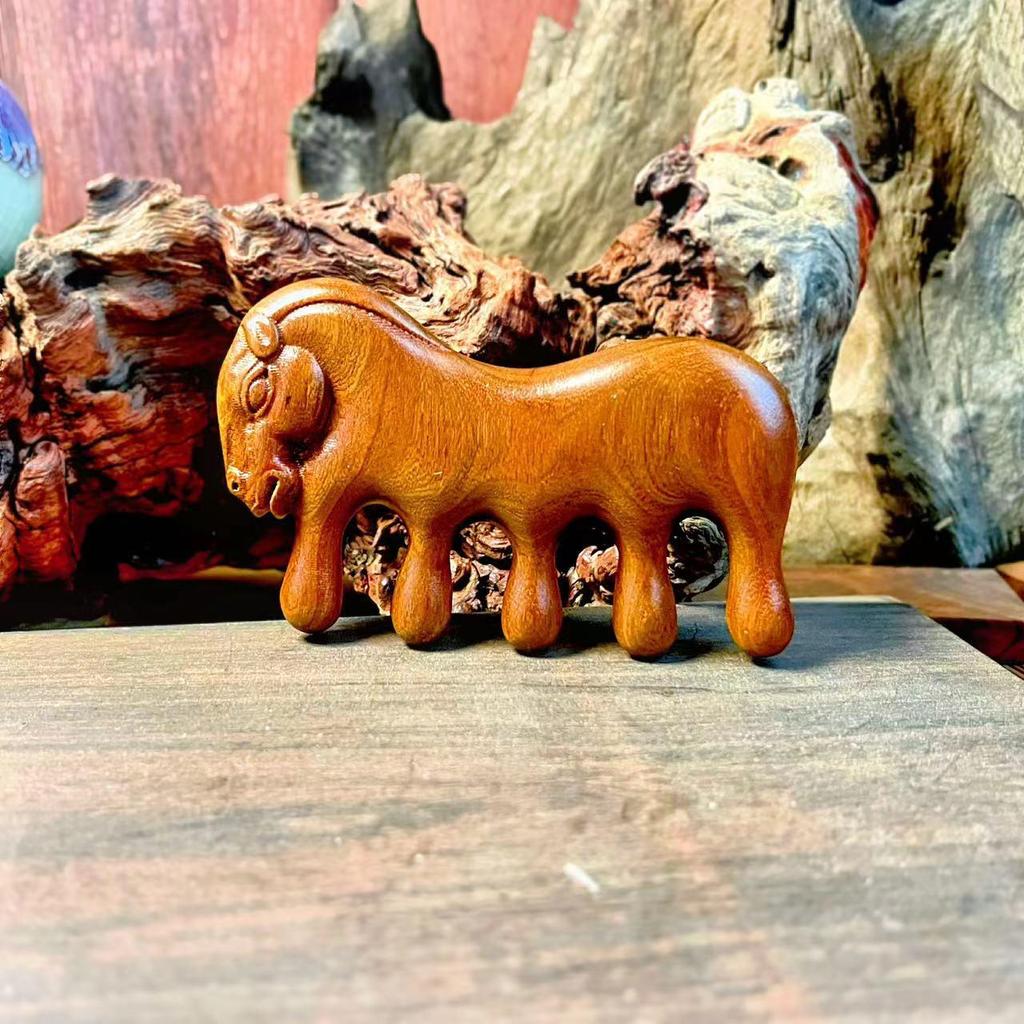 Year of the Horse Meridian Massage Comb - Zodiac Souvenir & New Year Gift for Prosperity