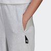 Adidas Knitted Sweatpants Women's Gray Moderate Cuffed Pants HE0417