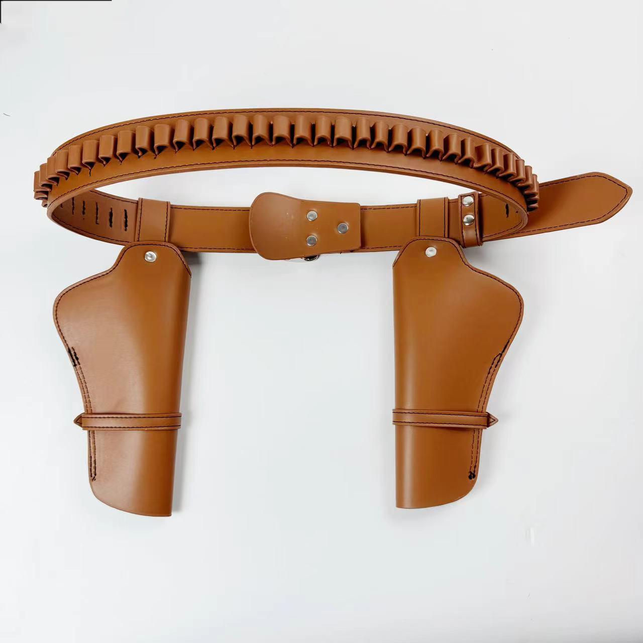 

Кожаная сумка для косплея с двумя пистолетами, с тактическим ремнем и набедренным ремнем 125 cm чёрный