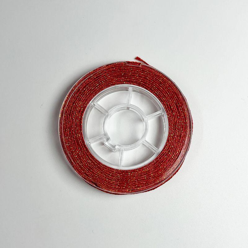

2/4/6/9/12-прядная плетеная вручную веревка из нити с золотым люрексом, золотая красная нить, плетеная несущая лямка, нить волшебного цвета, золотая нить, красная веревочная нить 6 strands of gold wire(0.5mm about 10 meters)