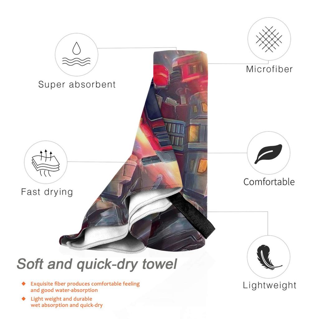 Optimus Prime Beach Towel Soft Microfiber Quick Dry Absorbent Quick Towels For Bath