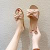Women's Soft Bow Strap Indoor/Outdoor Flat Slippers