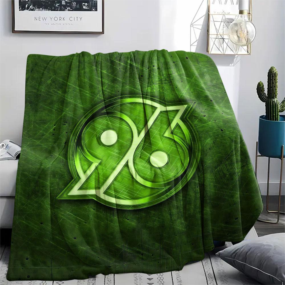 1PC Hannover 96 Patterned Flannel Blanket Suitable For All Seasons for Home Decor Warmth and Comfort Gifts Holiday Present
