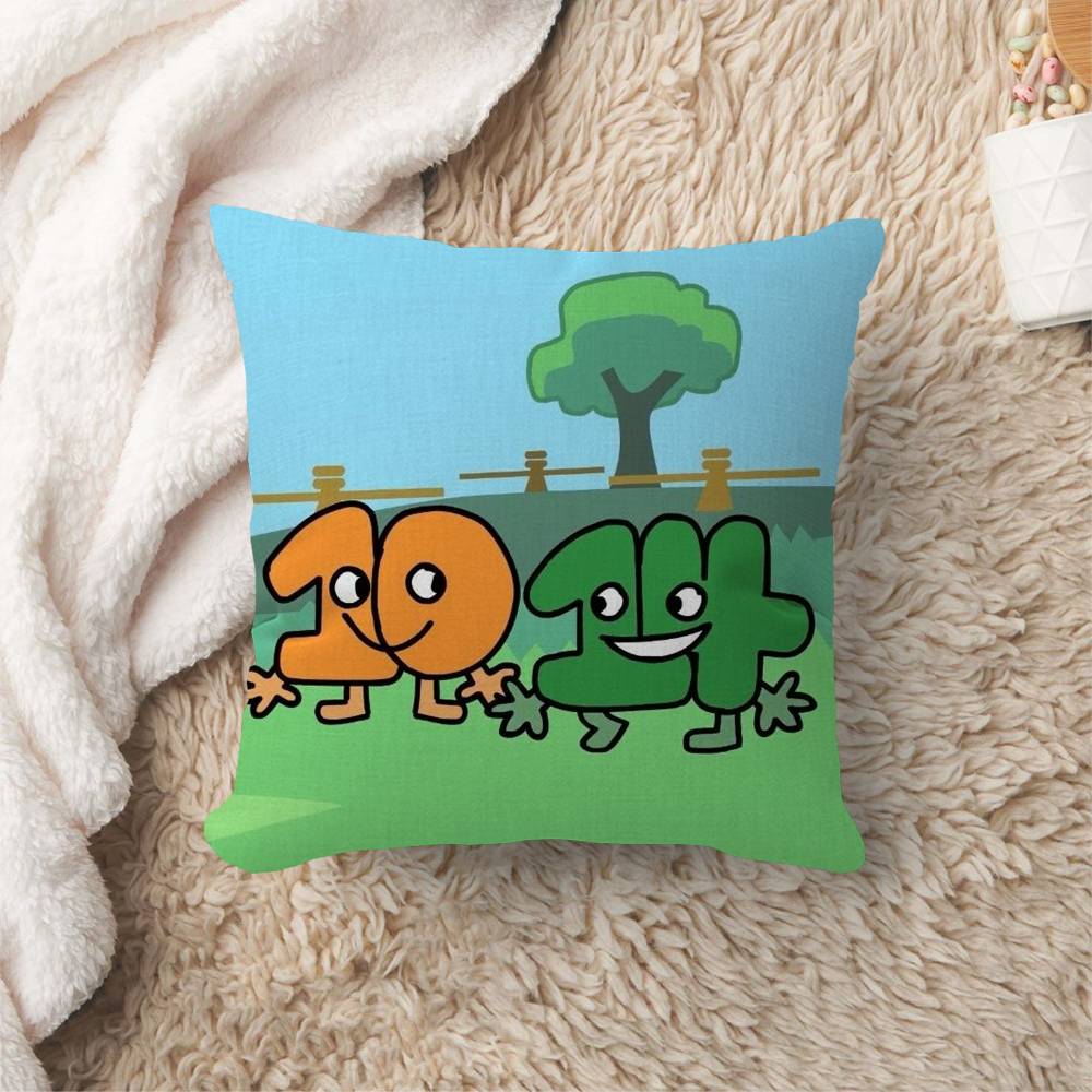 Funny Anime BFDI Cushion Cover Polyester Sofa Cushions Decorative Throw Pillows Home Decoration Pillowcover
