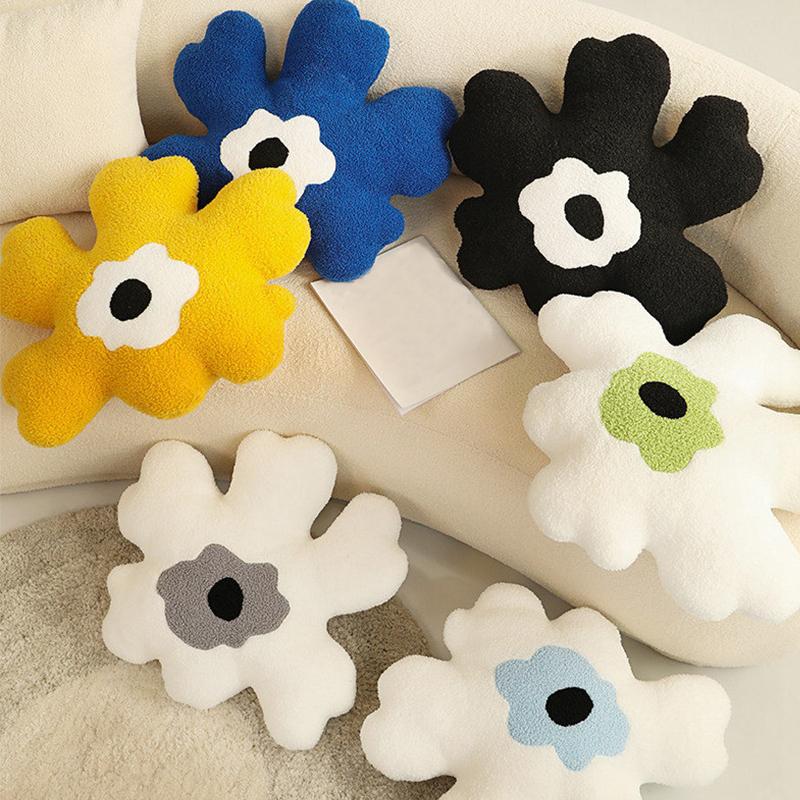 48x58CM Office Seat Lumbar Pillow Sofa Cushion Sun Flower Throw Pillow Petal Back Cushion Plush Toy