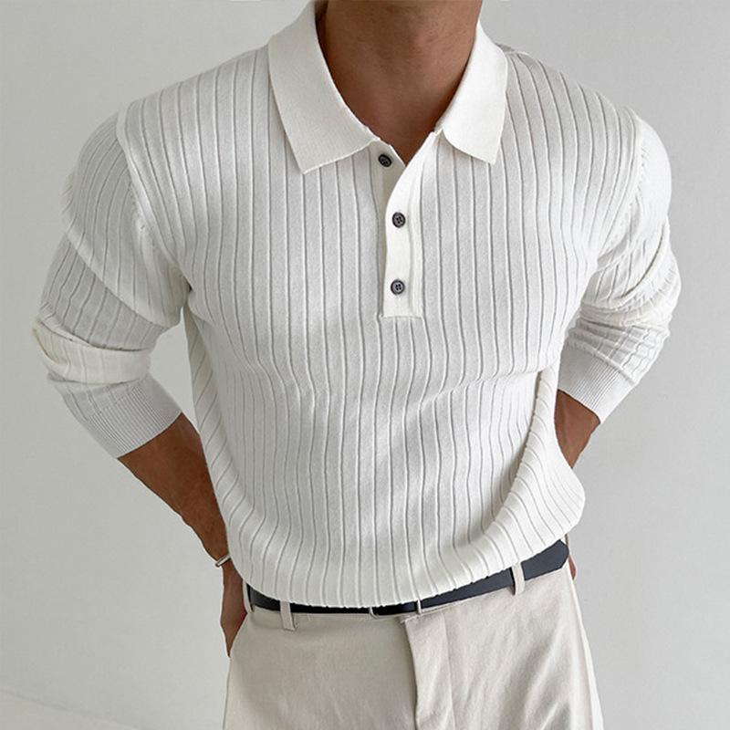 Men s Slim-Fit Autumn Winter Knitwear: High-End American Muscle Fitness Fashion 3XL