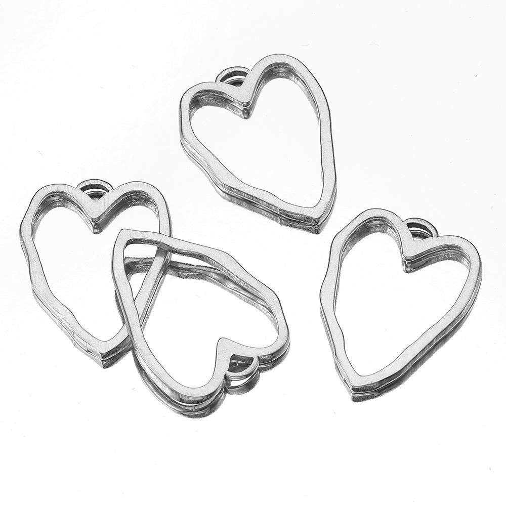 5pcs Stainless Steel Irregular Bezel Blank Gold Color Charms Pendants Connectors for DIY Earrings Necklace Jewelry Making
