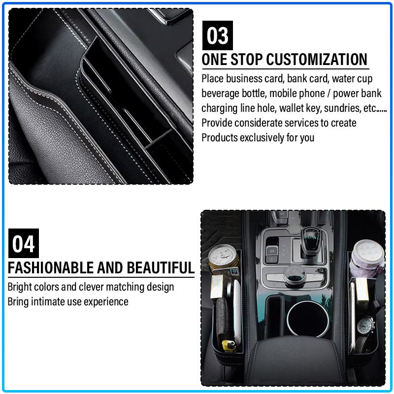 Car Seat Gap Organizer Multifunction Storage Box Cup Pocket For Volvo XC90 XC60 XC70 XC40 V90 V60 V40 C70 C30 S80
