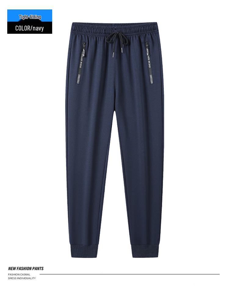 2025 Men's Straight Loose Sports Sweatpants - Versatile Spring & Autumn Casual Plus Size Pants