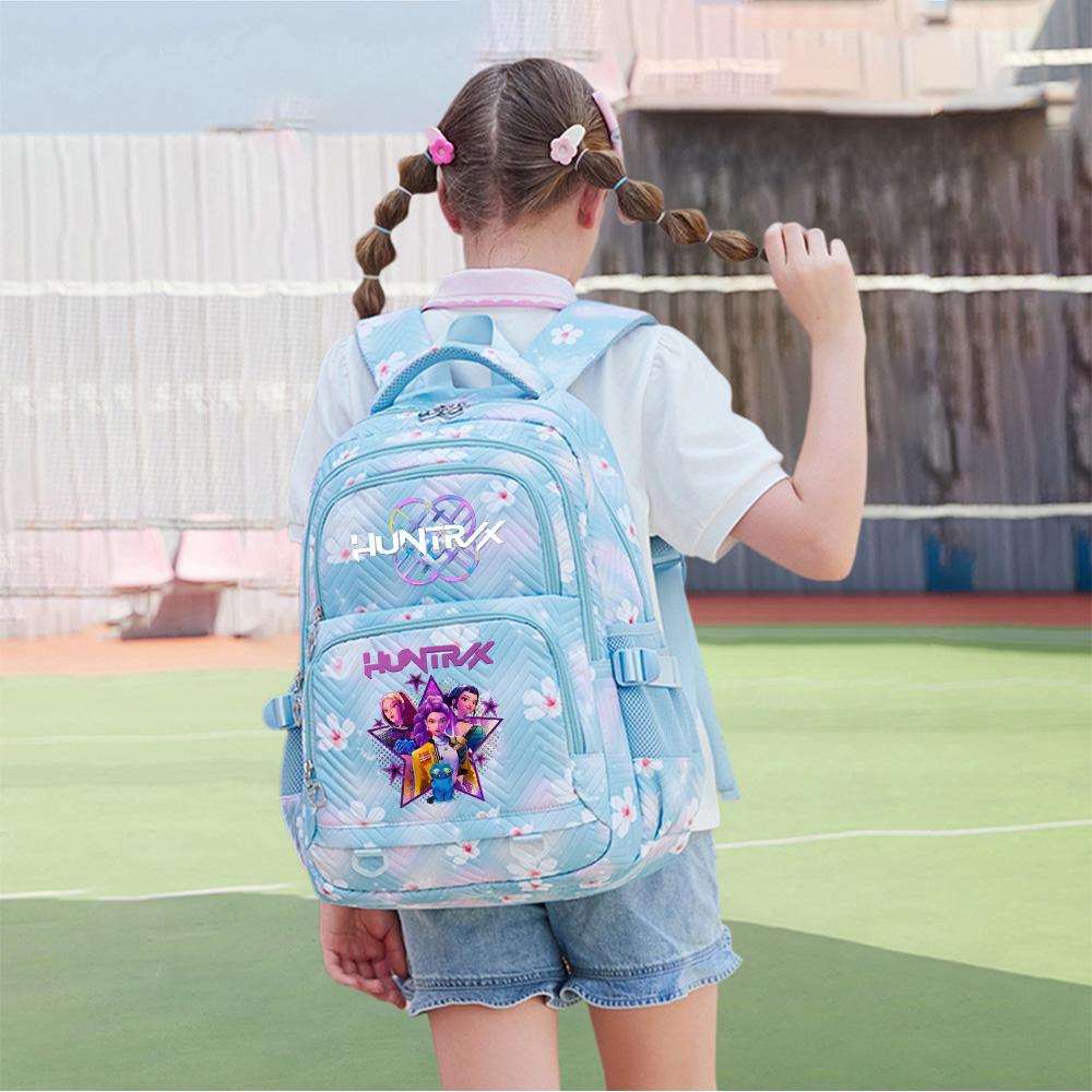 Cartoon K-Pop Printed Backpack Student Teenager Bookbag for Boy Girl Schoolbag Kid Gift Women Large Capacity Waterproof Travel Bag Mochila